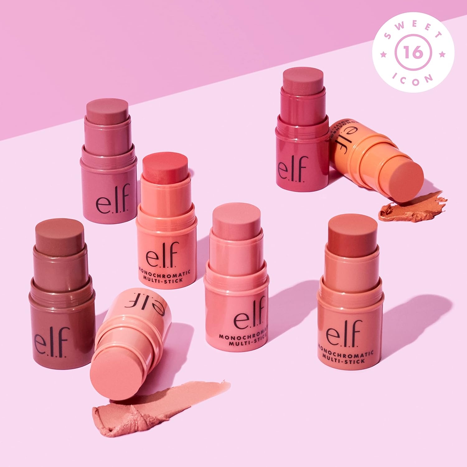 e.l.f., Monochromatic Multi Stick, Creamy, Lightweight, Versatile, Luxurious, Adds Shimmer, Easy To Use On The Go, Blends Effortlessly, Sparkling Rose, 0.155 Oz - Image 5